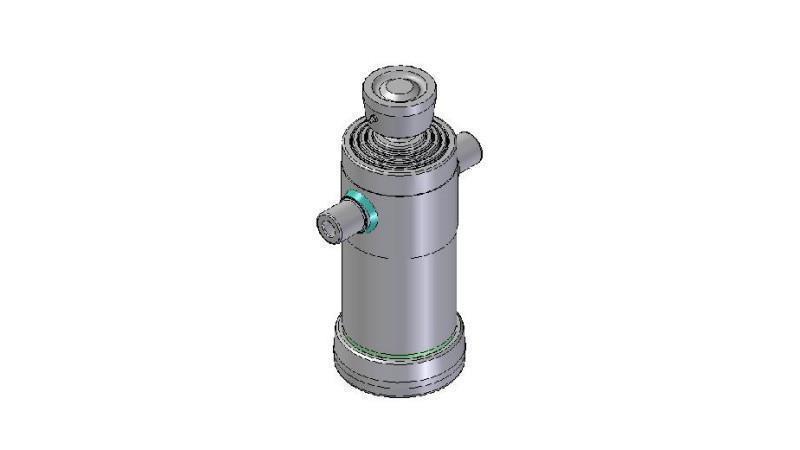 4041S -TELESCOPIC ZYLINDER STANDARD/KUGEL 4 STUFEN HUB 1040 DURCHMESSER 152