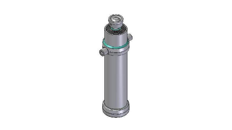 4090S -TELESCOPIC CYLINDER STANDARD/BALL 4 EXTENSIONS STROKE 2510 Dia.170
