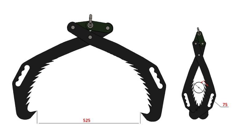 Handforstgreifer HD50 (500mm)