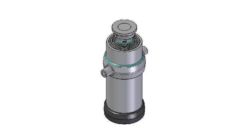 5034S -TELESCOPIC CYLINDER STANDARD/BALL 5 STUFEN HUB 2050 DURCHMESSER 215