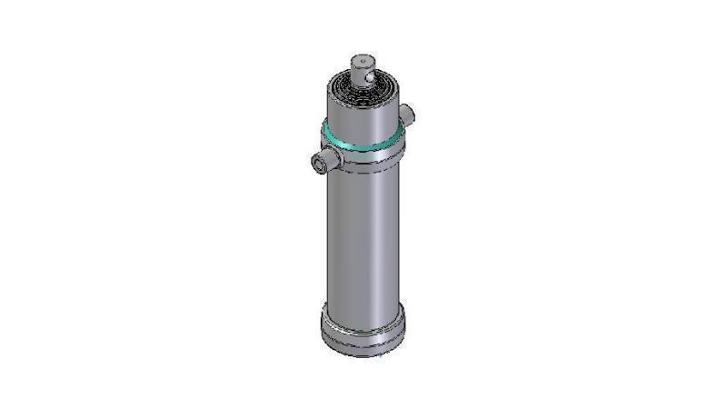 6025F -TELESCOPIC CYLINDER STANDARD/HOLE 6 STAGES TRAVEL 3585 DIAMETER 170