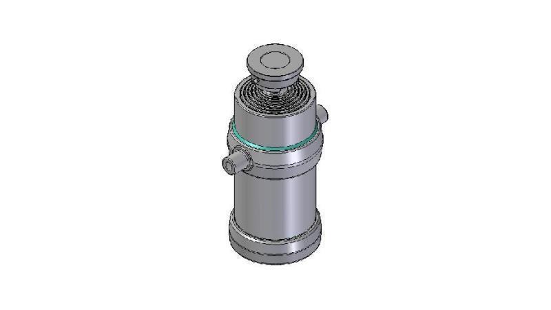 6053S -TELESCOPIC CYLINDER STANDARD/BALL 6 STAGES STROKE 2175 DIAMETER 215
