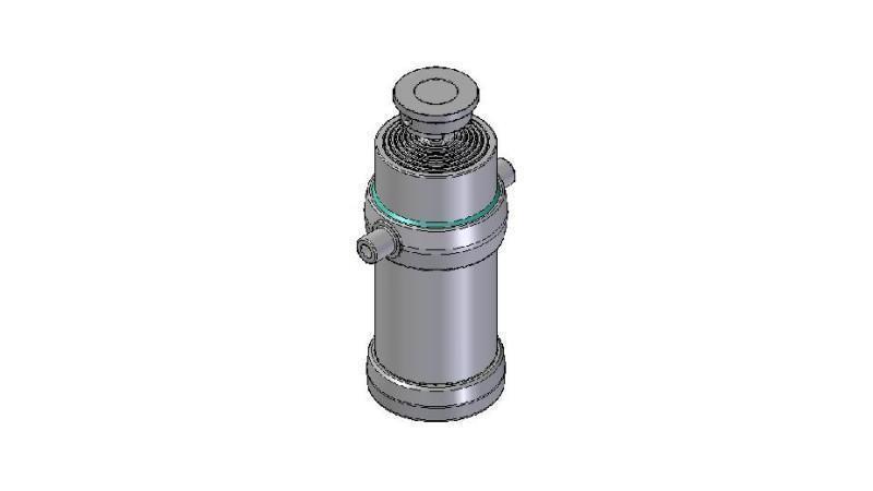 6054S -TELESCOPIC CYLINDER STANDARD/BALL 6 STAGES STROKE 2475 DIAMETER 215