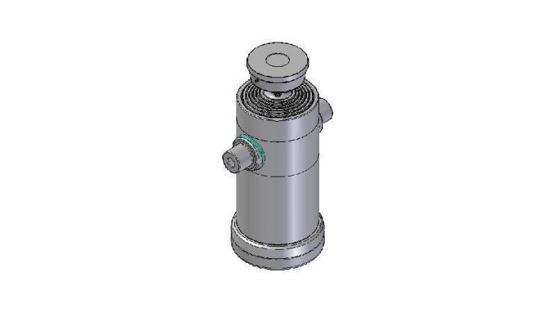 6066S - TELESCOPIC CYLINDER STANDARD/BALL 6 STAGES STROKE 2640 DIAMETER 240