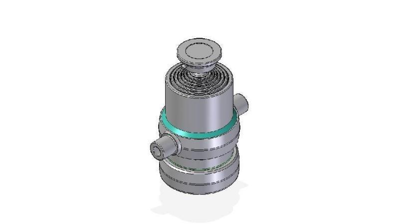 7006S -TELESCOPIC ZYLINDER STANDARD/KUGEL 7 STUFEN HUB 1360 DURCHMESSER 170