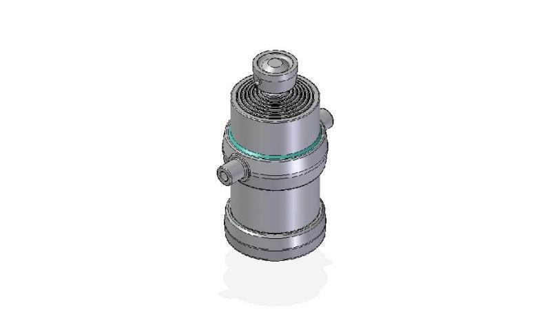 7052S -TELESCOPICKÝ CYLINDR STANDARD/KULIČKA 7 STUPŇŮ ZDVIH 2085 PRŮMĚR 215