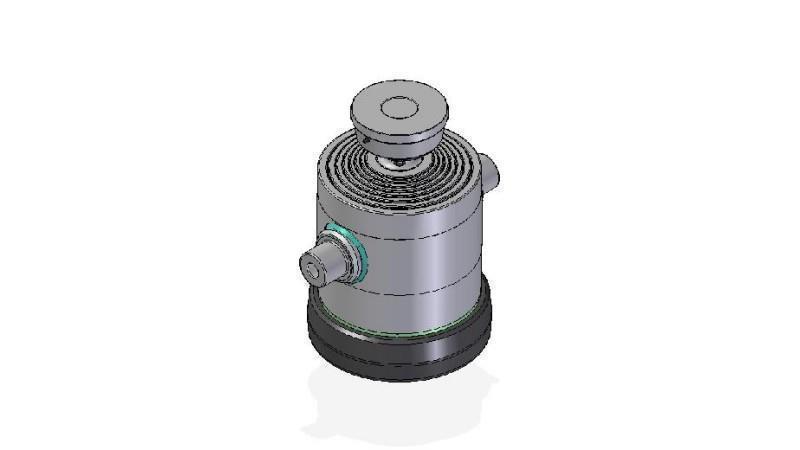 7081S -TELESCOPISK CYLINDER STANDARD/KUGLE 7 TRIN BEVÆGELSE 1632 DIAMETER 300