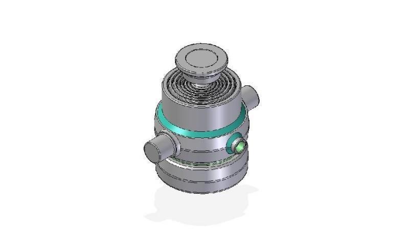 7300S -TELESCOPIC CYLINDER STANDARD/BALL 7 STAGES TRAVEL 890 DIAMETER 170