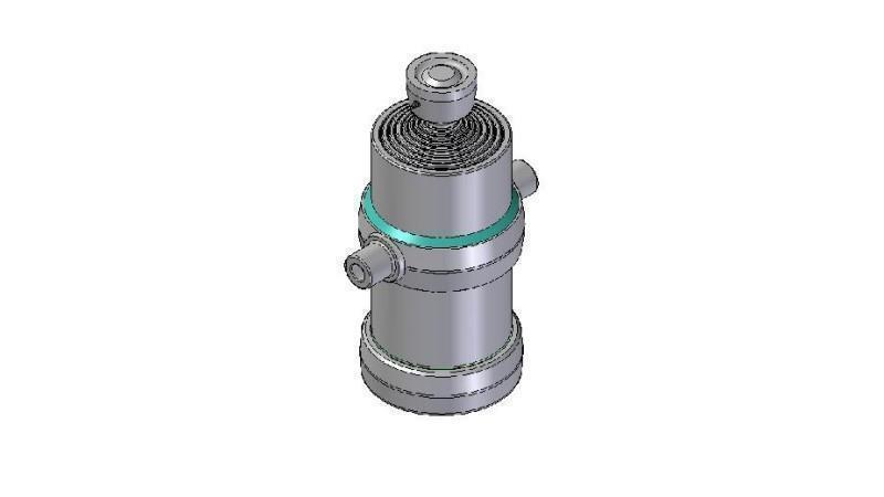 8006S -TELESCOPIC ZYLINDER STANDARD/KUGEL 8 STUFEN HUB 2340 DURCHMESSER 190