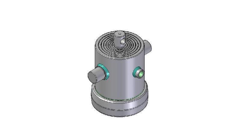 8301F -TELESCOPIC CYLINDER STANDARD/HOLE 8 STAGES STROKE 1320 DIAMETER 190
