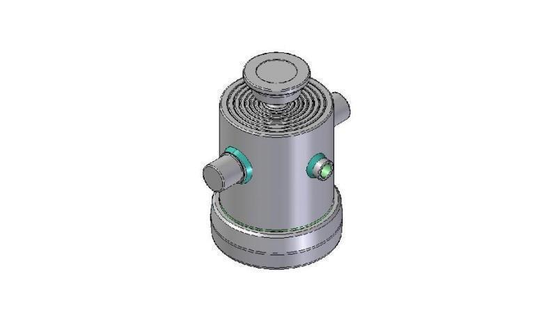 8301S -TELESCOPIC CYLINDER STANDARD/BALL 8 STAGES TRAVEL 1320 DIAMETER 190