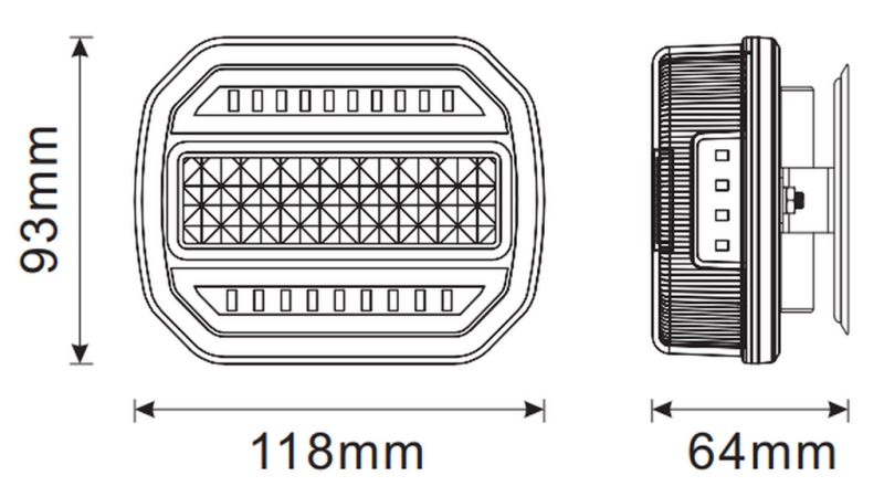 LED MÁGNESES FÉNYKÉSZLET - VEZETÉK NÉLKÜLI 12/24V KANBUSZ