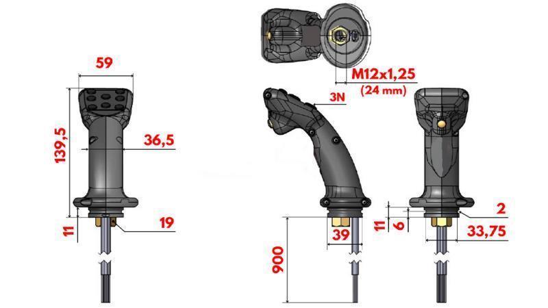 FERNBEDIENUNG JOYSTICK - 8 TASTEN