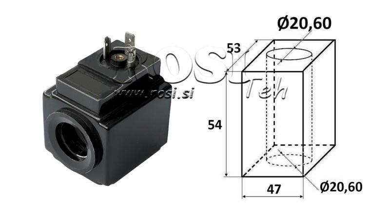 ELECTROMAGNETIC COIL 24VAC - DS3 - fi 20,6mm-54mm 192W