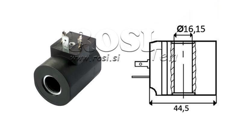 ELECTROMAGNETISCHE SPOEL 12V DC - CB10 - fi 16.15mm-50.2mm 26W IP65