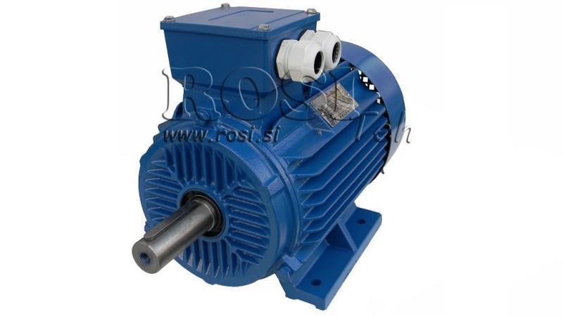 11kW-ELEKTROMOS MOTOR Y3 160M-4_1460forgás 3Faz lábak-B3