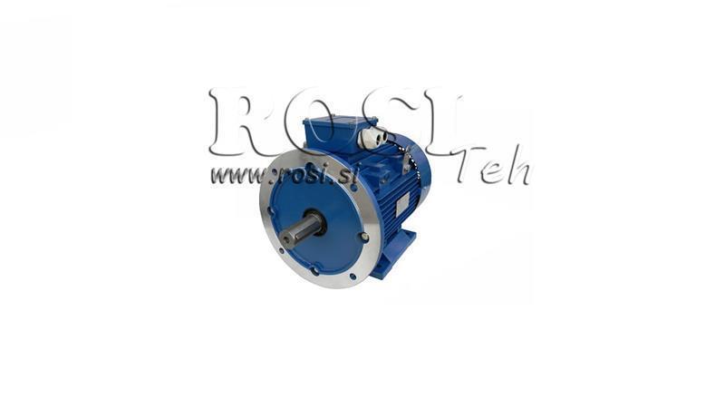 1,1kW-ELECTRIC MOTOR MS 80 2-2_2770rpm 3PH legs+flange-B3B5