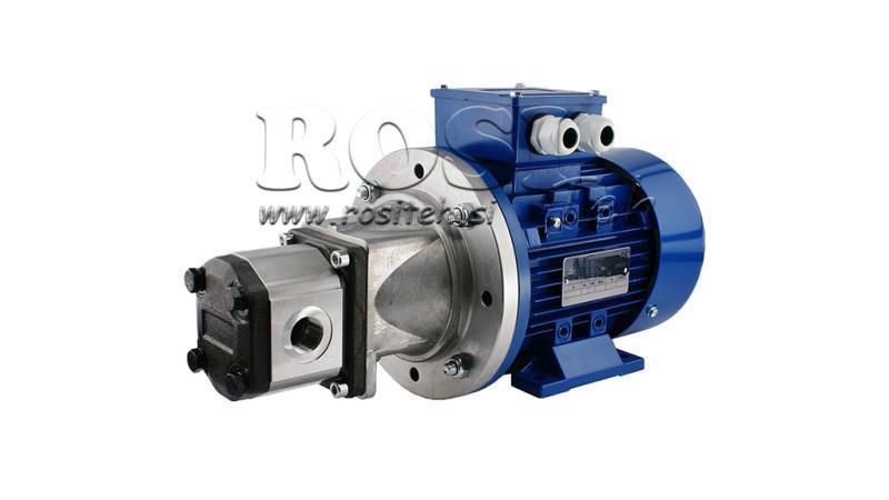 HYDRAULISCHE POMP MONTAAGE GROEP 2 16 ccm ELEKTRISCHE MOTOR 3-fase - 5.5 KW (stroom = 23 liter/min)