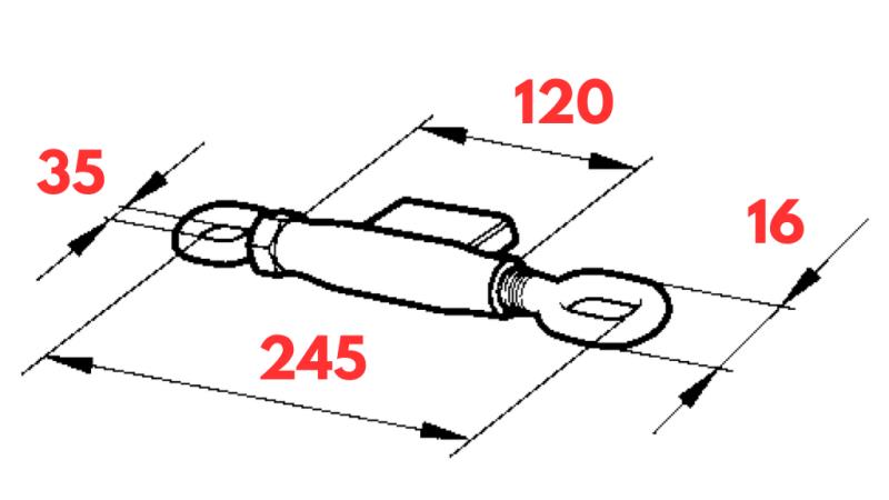 TENSOR 16x2/245mm