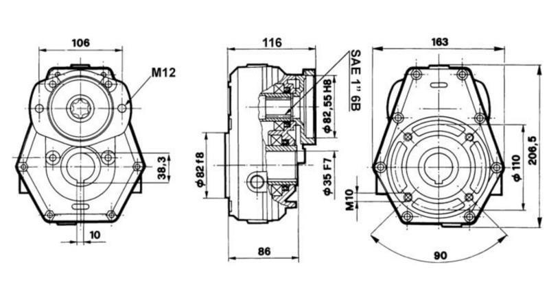 MULTIPLIKATOR 3:1 FÜR HYDROMOTOR MP-MR