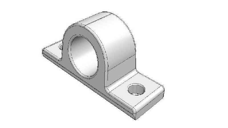 SOPORTE DE CILINDRO TELESCÓPICO FI40
