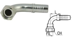 HYDRAULIC-FITTING-DKORFS-FEMALE-ELBOW-90°