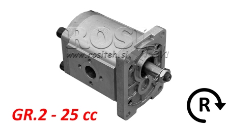 HYDRAULIC PUMP GR.2 25 CC RIGHT - FLANGE