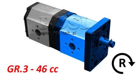 BOMBA HIDRÁULICA 30C46X241 DELANTERA GR.3 46 CC DERECHA