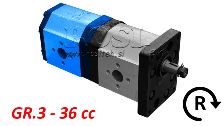 HYDRAULIKPUMPE 30C36X242 HINTEN GR.3 36 CC RECHTS