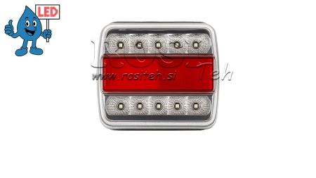 LAMPĂ LED SPATE PENTRU REMORCĂ COMBINATĂ 4 FUNCȚII 12V ALBĂ