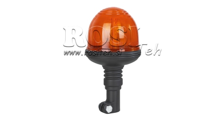 DRAAIENDE LAMP 12 V FLEXIBEL MET POLYCARBONAAT DOME