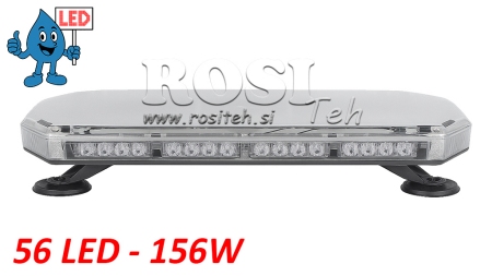LED MAGNETISCHE STROBE ROTERENDE LICHT 56 LED 156W 12V-24V
