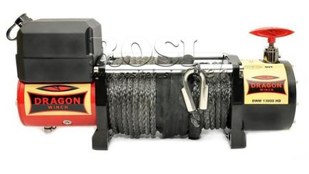 12 V ELECTRIC WINCH DWM 13000 HD - 5897 kg - SYNTHETIC ROPE