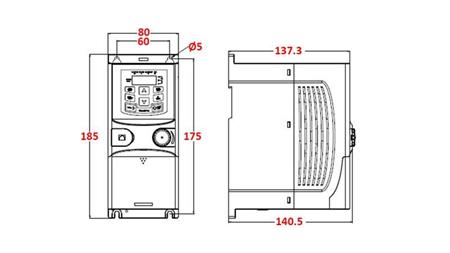 FREKVENCIA ÁTALAKÍTÓ-INVERTER 3 fázisú 1,5kW GD20-1R5G-4-EU