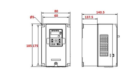 FREKVENCIA ÁTALAKÍTÓ-INVERTER 3 fázisú 2,2kW GD20-2R2G-4-EU