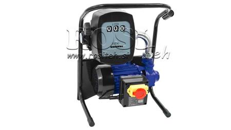 BOMBA DE COMBUSTIBLE DIÉSEL 600W 40 l/min CON MEDIDOR Y PISTOLA DE DISPENSACIÓN