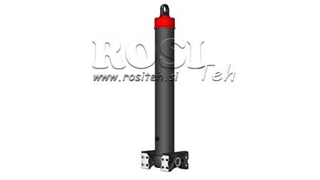 TELESCOPISCHE CYLINDER VOOR KIPTRAILER 5-traps SLAAG-7100mm 42Ton