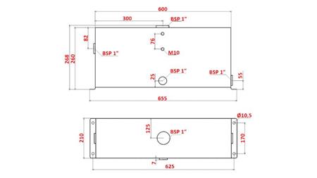 REZERVAR METALNI 25 LITRI KOCKA 260x210x600mm