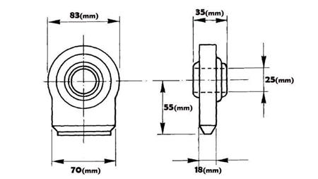 BALL-JOINT - FLAT FI 25/70