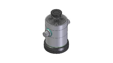 1054S -TELESCOPISCHE CYLINDER STANDAARD/BAL 10 FASES REIS 3450 DIAMETER 300