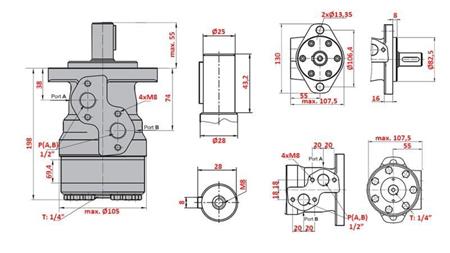 MOTORE IDRAULICO MR 400