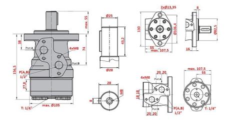ХИДРАВЛИЧЕН МОТОР MR 160