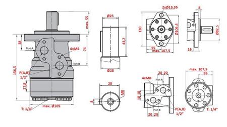 HIDRAULIKUS MOTOR MR 160