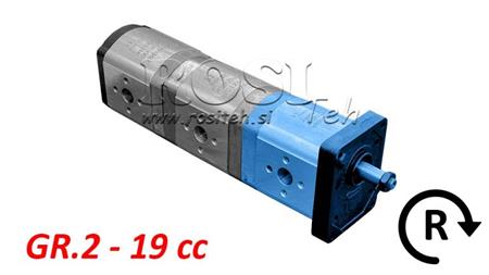 POMPE HYDRAULIQUE 20C19X067 AVANT GR.2 19 CC DROITE