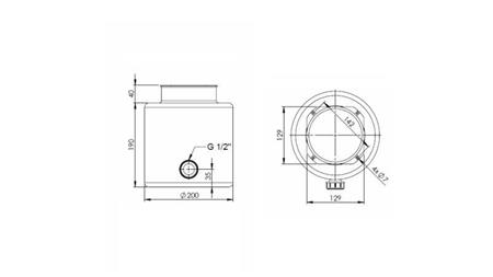 SERBATOIO IN METALLO ROLL PP 6 LITRO ORIZZONTALE-VERTICALE