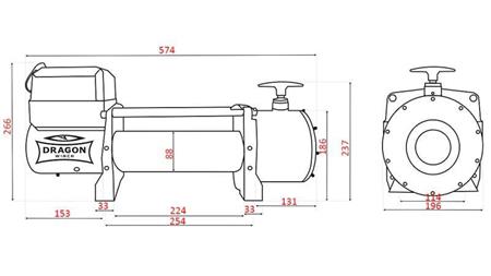 24 V ЕЛЕКТРИЧЕСКИ ВИНОВ ДВТ 16000 HD - 7257 KG
