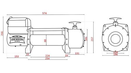 24 V VERRICELLO ELETTRICO DWT 16000 HD - 7257 kg