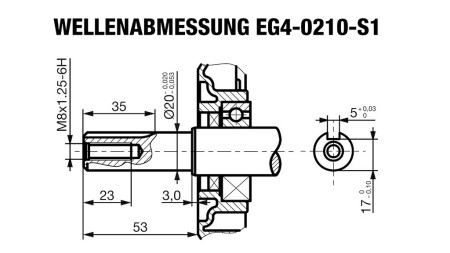 benzin motor EG4-210cc-5,10kW-3.600 U/min-H-KW20x53-kézi inditás