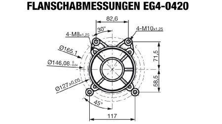 benzin motor EG4-420cc-9,6kW-13,1HP-3.600 U/min-E-TP26x47-elektomos inditás