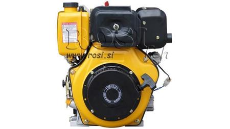 diesel engine 418cc-7,83kW-10,65HP-3.600rpm-E-KW30x63-electric start